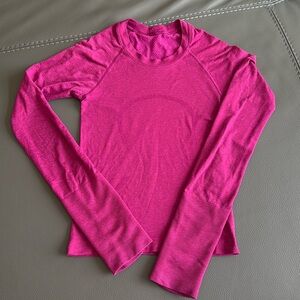 Lululemon Swiftly Tech Long-Sleeve Shirt 2.0 (Race Length), Size 0, Deep Luxe